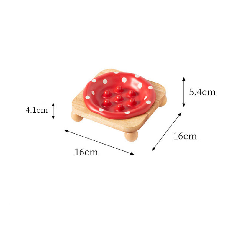 Bol alimentaire rouge lent
