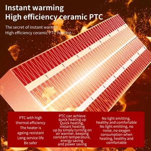 真新しいポータブル500W安全で静かなPtc12V省電力暖房ストーブ冬の暖炉家庭用瞬間電気ヒーター - Product Image 4