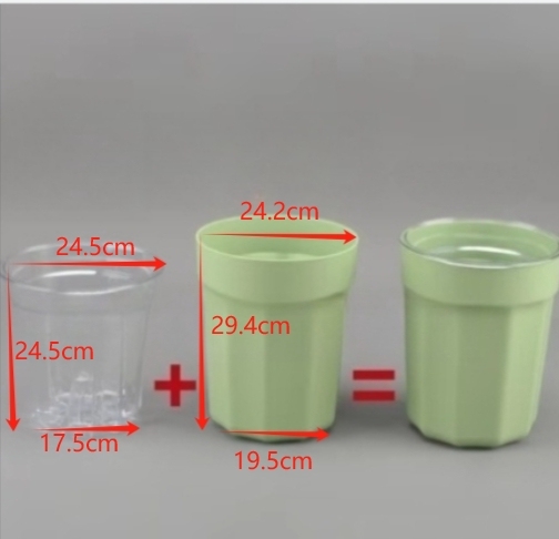 Transparente 24 + verde 24 (columna de algodón incluida)
