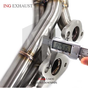ING Performance Manifold with Catted for Lexus LS430 <strong>4.3</strong> 3UZ Auto Racing <strong>Header</strong> Brushed SUS304 Tuning Exhaust System - Product Image 5