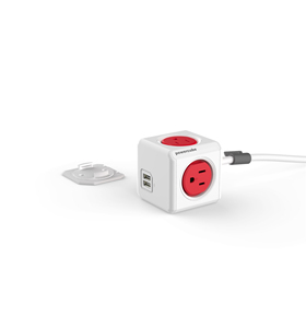 Enchufe americano Universal de EE. UU., protección contra sobretensiones, enchufe de extensión de tira de cubo multifuncional de escritorio con puertos USB, 4 alimentaciones - Product Image 5