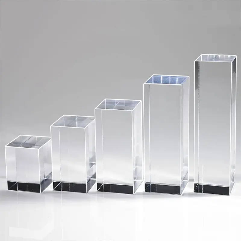 Custom Clear Acryl Cube Block Display Solid Acryl Blok