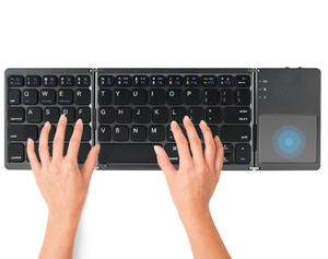Drahtlose faltbare Bluetooth-Tastatur Handy-Tablet Office Universal mit Touchpad-Falt tastatur - Product Image 3