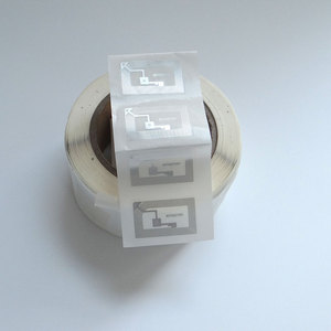 40x 25mm 13.56Mhz NFC 215チップ504バイトPET透明ウェットインレイISOモデル防水RFIDステッカー在庫あり - Product Image 2