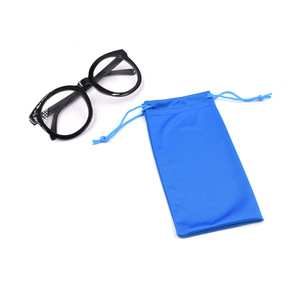 Lmamba Wholesale <strong>New</strong> Microfiber Glasses Bag Solid Color Drawstring Phone Bag Custom Beam Mouth Glasses <strong>Pouch</strong> - Product Image 5