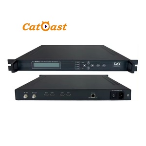 Codificador de vídeo HD de 4 canales, modulador de TV Digital, H.264, DVB-C, RF, CATV - Product Image 1