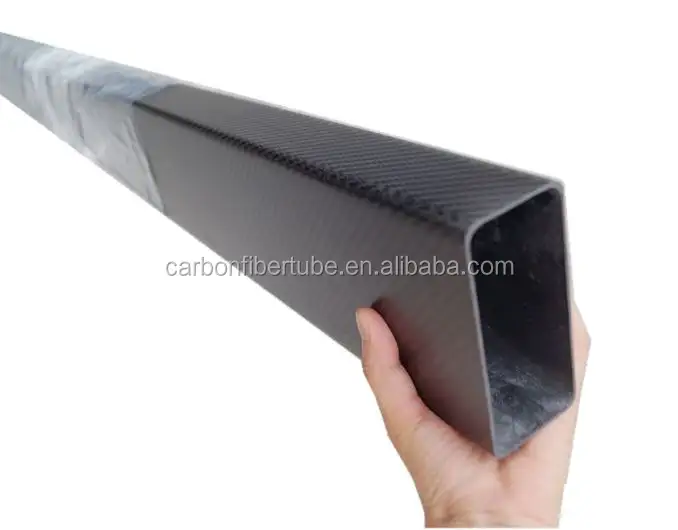 Tubo quadrato in fibra di carbonio di alta qualità con tubo rettangolare in fibra di carbonio