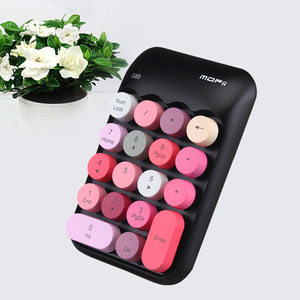 Teclado numérico inalámbrico, 2,4G, 18 teclas, miniteclado de contabilidad financiera para ordenador portátil y de escritorio - Product Image 1