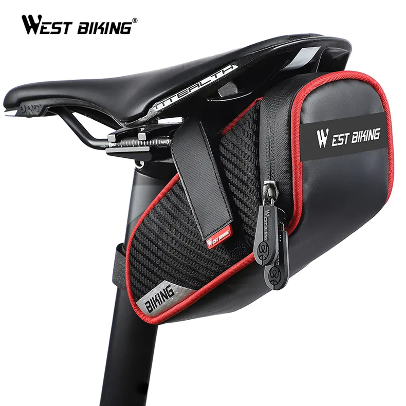 WEST BIKING Sport Fahrrad Telefon Radfahren Fahrrad Sattel tasche Rücksitz kissen Wasserdichte Reise Fahrrad Sattel Fahrrad Aufbewahrung tasche