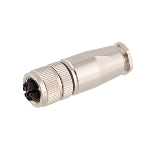 工厂M12 8针X代码公母直角直组件连接器 - Product Image 1