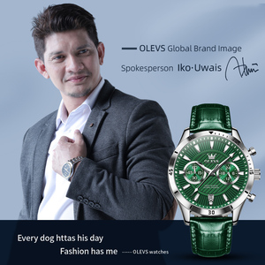 OLEVS 2921 nuova moda Business per il tempo libero a buon mercato semplice pelle cintura da polso Multi funzionale orologio da uomo - Product Image 5