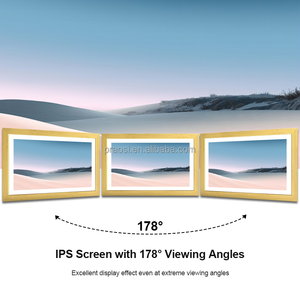 Shenzhen Factory Customize Wooden <strong>Frame</strong> 21.5 22 Inch Anti-Glare IPS LCD Display Frameo WiFi Touch Screen Digital Art Photo <strong>Frame</strong> - Product Image 2