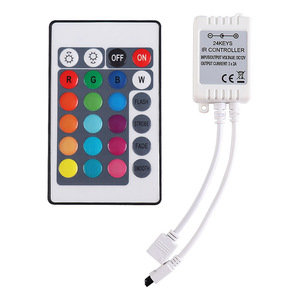 RGB Led Controller IR 24 Keys fernbedienung DC12V wireless Mini LED RGB Controller für RGB LED Streifen - Product Image 1