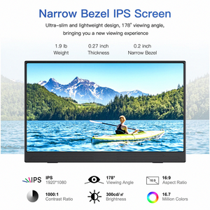 Extensor inteligente Ips 15,6*1920 de 1080p pulgadas, Monitor Extra táctil, Monitor portátil Compatible para teléfono inteligente móvil, ordenador portátil - Product Image 4