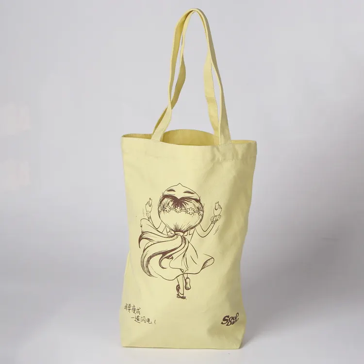 Shopping in cotone con tote bag in tela organica stampata in seta personalizzata riciclata riutilizzabile