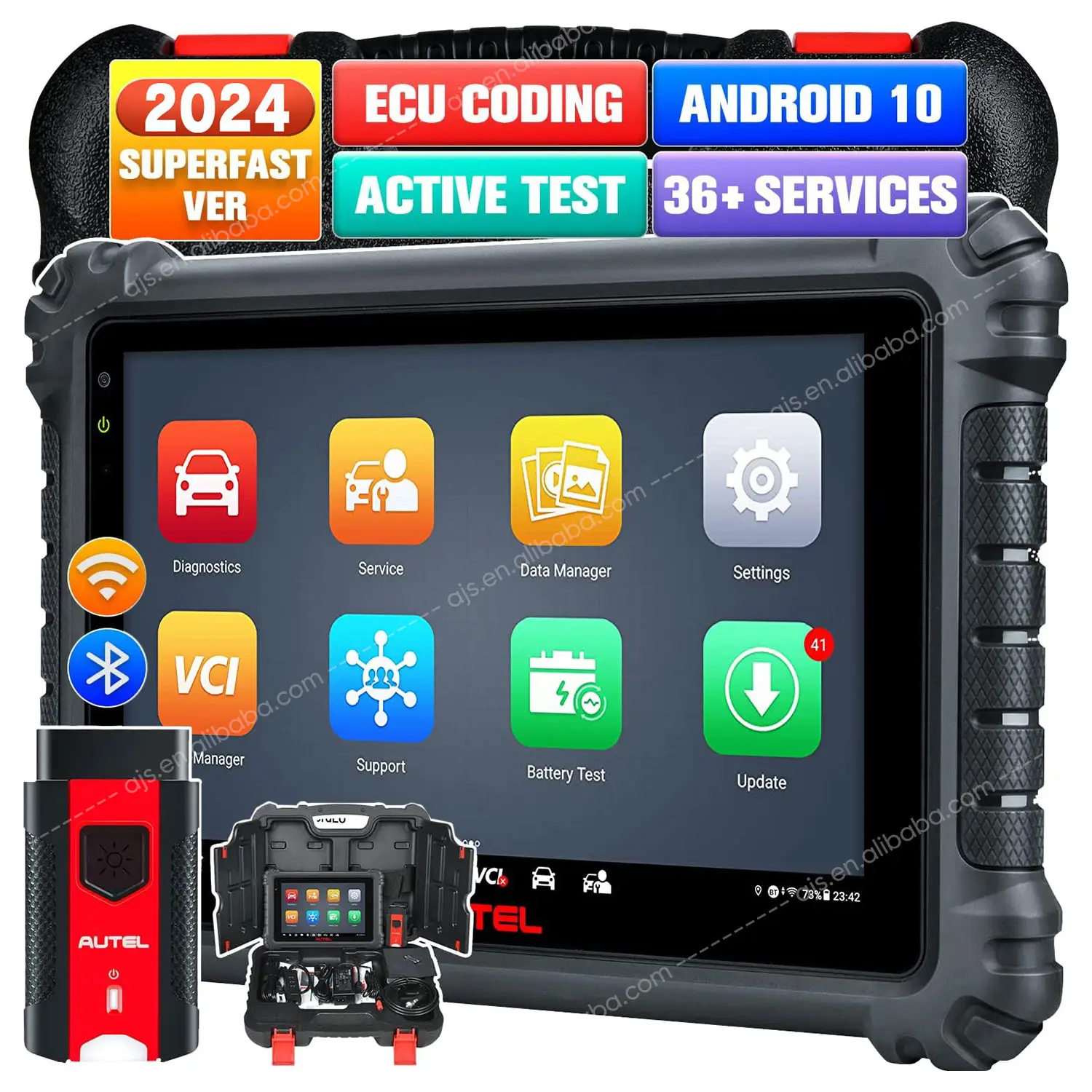 Autel maxicom mk906 Pro xe OBD 2 Công cụ chẩn đoán với Bluetooth VCI chuyên nghiệp đầy đủ hệ thống xe công cụ quét