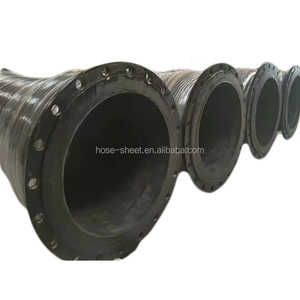 Manguera de goma SBR negra de gran diámetro para dragado de canales profundos a prueba de desgaste flotante y procesamiento de tuberías de aceite de muelle submarino - Product Image 3