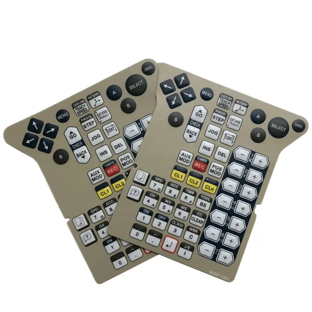 Venta caliente estampado botones de metal cúpulas UV resistencia a prueba de agua teclado utilizado en al aire libre