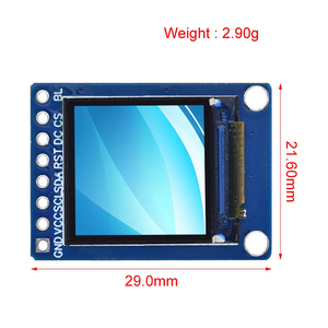 Modulo Display TFT a colori da 0.85 pollici 0.85 "schermo LED LCD IPS HD 128 x128 interfaccia SPI ST7735 Display dello schermo del Controller - Product Image 6