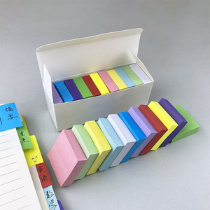 批发彩色方形便签迷你自粘记事本，用于办公室/学习/索引标记 - Product Image 4