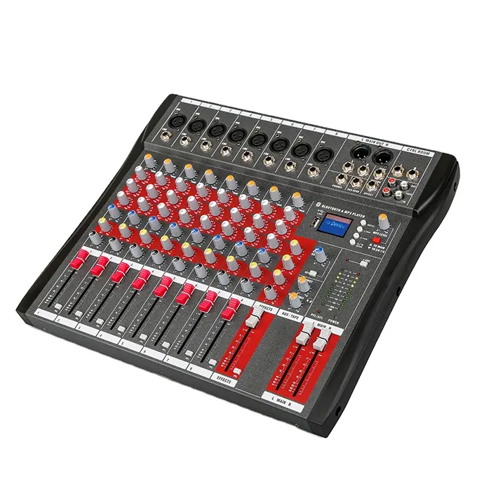 KCKT-80S 40W 8 Kanaals Aangedreven Video Professionele Audio Mixer Versterker