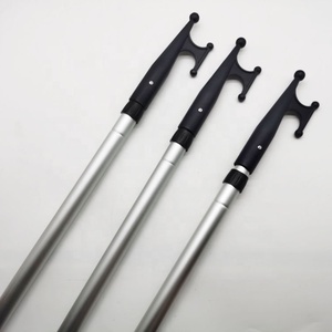 <strong>4</strong> Meter <strong>3</strong> Sections US Thread and European <strong>Taper</strong> Multi Purpose Aluminum Telescopic Extension Pole Received hook - Product Image 1