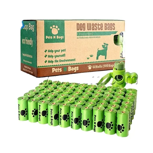 Bolsas de basura para excrementos de perro, 2022 biodegradables, para mascotas, superventas, 100%