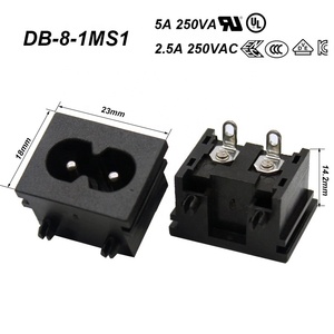 อุตสาหกรรมไฟฟ้า2ขาชาย C8ซ็อกเก็ตขนาดเล็ก Iec C8ขั้วต่อสายไฟ - Product Image 2