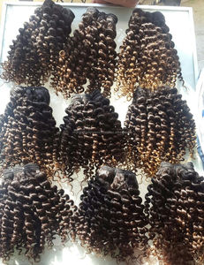 バージンヘアエクステンションタイプ卸売工場価格天の川深い波人毛織り