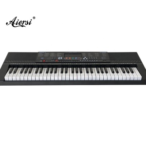 Tastiera per pianoforte per principianti OEM per organo elettronico multifunzione 61 tasti con controllo lettore MP3 USB per viaggi, attività all'aperto ed escursioni