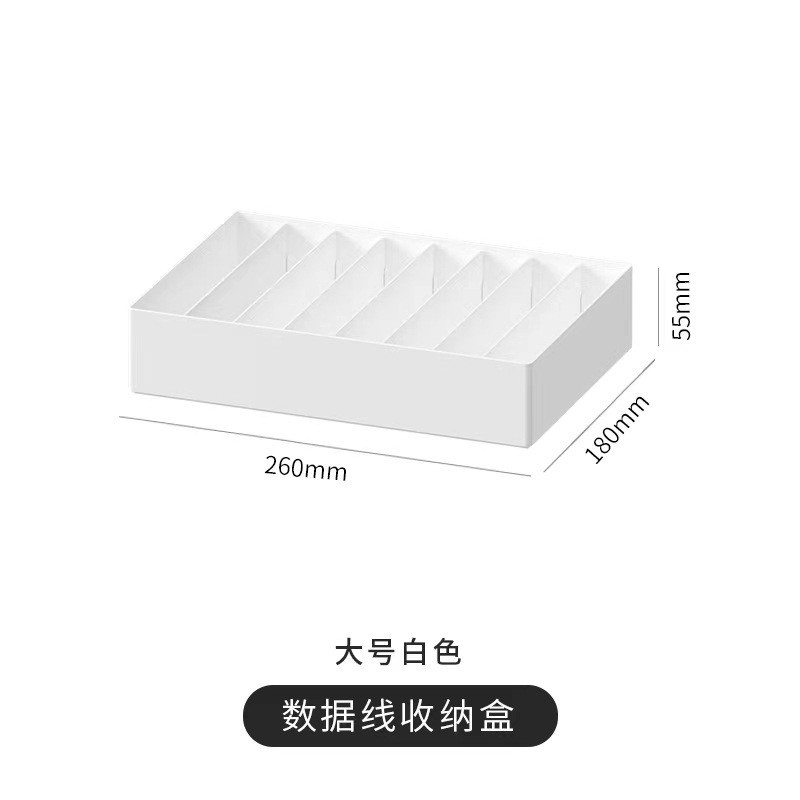 Large white capless cable management device