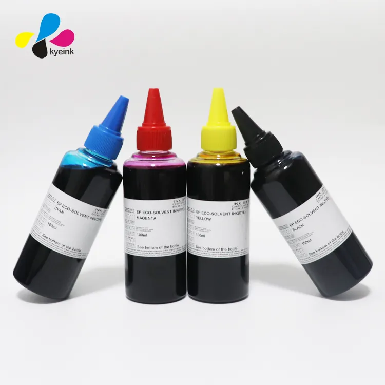 Tinta de solvente ecológica, tinta para impressora de tanques ecológicos epson xp15000, tinta de solvente à base de água