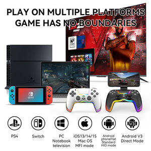 Joystick inalámbrico para PS4/Switch/IOS/Android/PC RGB Gaming Controller Bluetooth Handle Console Accesorios No Delay Gamepad - Product Image 6