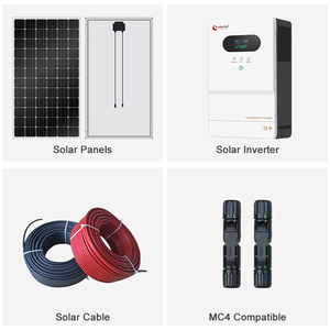 2 Kw 1.5 Kw Off Grid Small Solar <strong>Power</strong> Energy System Full Set Home 2Kva 3Kw 30 <strong>Amps</strong> Solar Panel Complete <strong>Kit</strong> for Home Village - Product Image 2