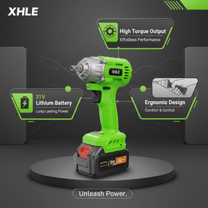 Verschleiß fester 21-V-Schraubenschlüssel mit einstellbarem Drehmoment Batterie betriebener Schlags ch rauber 5 Batteries chl üssel - Product Image 5