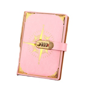 2024 nuevo libro de contraseñas cerradura retro A5 cuaderno grueso japonés y coreano simple estudiante escritura día Notebook personalización - Product Image 5