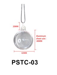 rond transparent de 42 mm