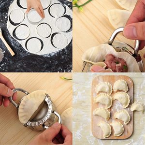 耐久性のある金属製の餃子用の6つのステンレス鋼餃子ツールセットには、餃子メーカーのカタースキンローラーが含まれています - Product Image 5