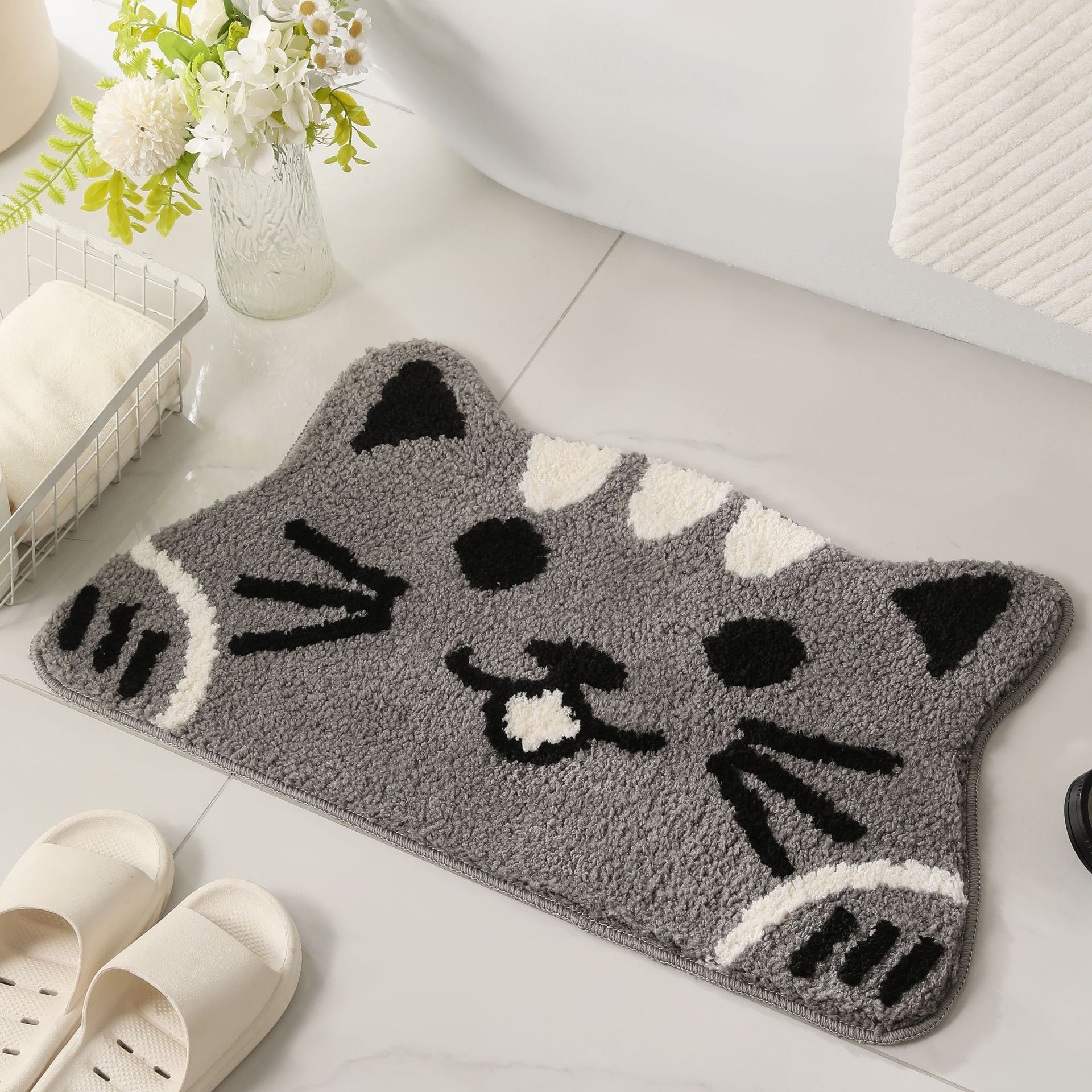 Gris - Chat souriant