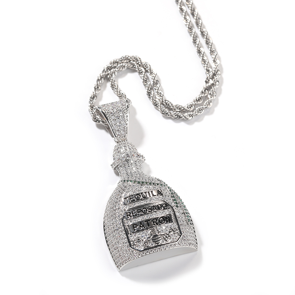 Argent + chaîne de corde de 3mm
