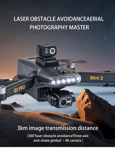 Q3 Mini 2 bay không người lái GPS bay không người lái 4k Profesional 3-trục Gimbal máy ảnh kép 5G Wifi FPV rc <span class=keywords><strong>Quadcopter</strong></span> với tránh chướng ngại vật bay không người lái - Product Image 2