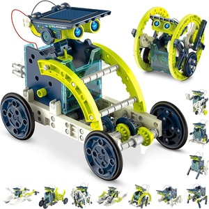 DIYの自己組み立てソーラーロボット12 in 1 STEMサイエンスキット子供用教育玩具 - Product Image 2