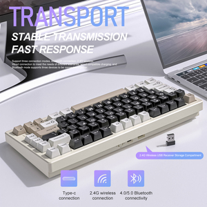 Attack Shark X75 Aluminum Custom RGB Wireless BT Three Mode Pure CNC <strong>Keyboard</strong> Gaming Gamer <strong>Mechanical</strong> <strong>Keyboard</strong> - Product Image 4