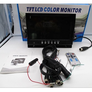 Monitor de visión trasera para coche, cámara de marcha atrás de 9 pulgadas, 4 canales, 4 pines, 4 divisiones, Quad, 12V-24V, DC - Product Image 6