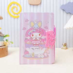 Cartoon Sanryliio Code Stationery Prizes Children's Elementary School Student Cute <strong>Notebook</strong> <strong>with</strong> <strong>Lock</strong> Diary <strong>Notepad</strong> - Product Image 5