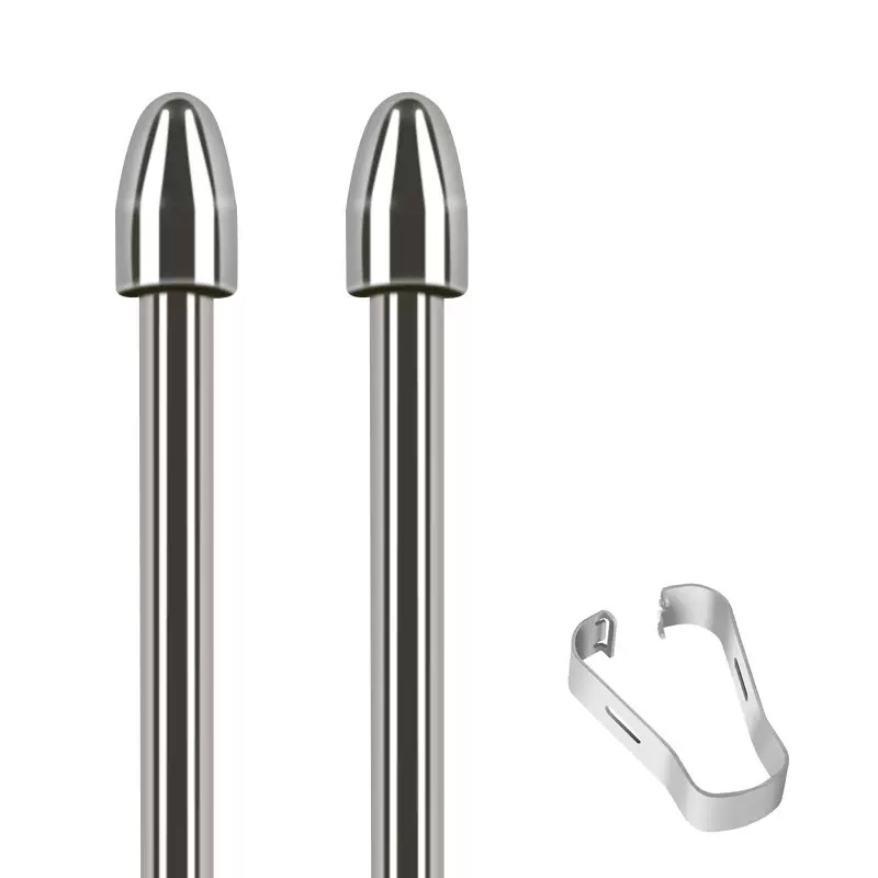 Cabeza cónica plateada 2 piezas