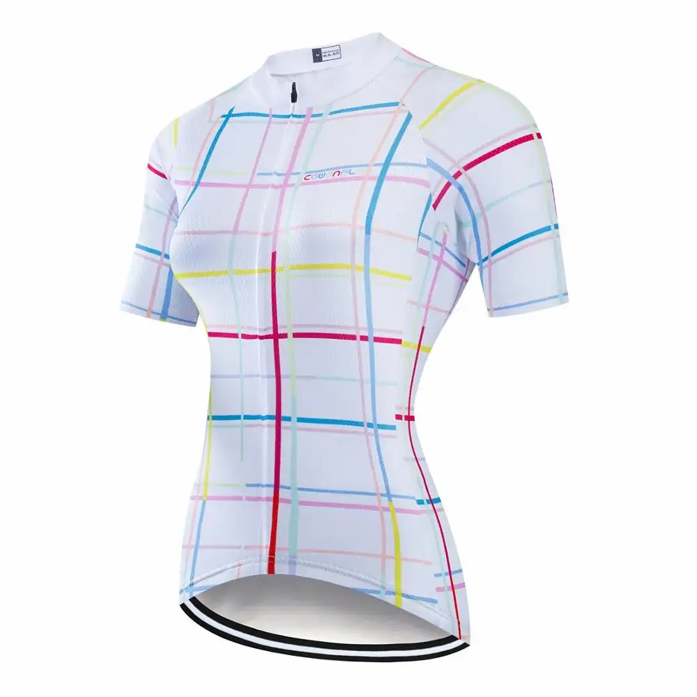 OEM al por mayor Dropshipping. Exclusivo. De sublimación de impresión de poliéster 140GSM camisa de bicicleta ropa de mujer ropa de ciclismo