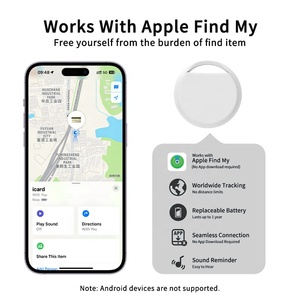 RSH MFi Certified Find My Tag Smart Air Tracker GPS Locator Bluetooth Luggage Key Finder Mini Anti Lost Alarm for <strong>Apple</strong> - Product Image 2