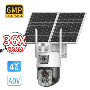 ICSEE 6MP 4G AOV 24 Hours Record 36X Dual Lens Dual Solar Panel 25W 31200mAh Built-in Battery Powered Outdoor Security <strong>Camera</strong> - Product Image 5