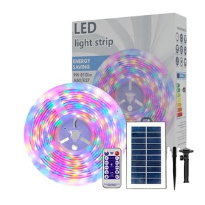 קוסמולד 5v RGB חכם חדש led סולארי קישוט חתונה רצועת אורות רב צבעוניים סטים 5 מ' חיצוני עמיד למים עם שלט USB